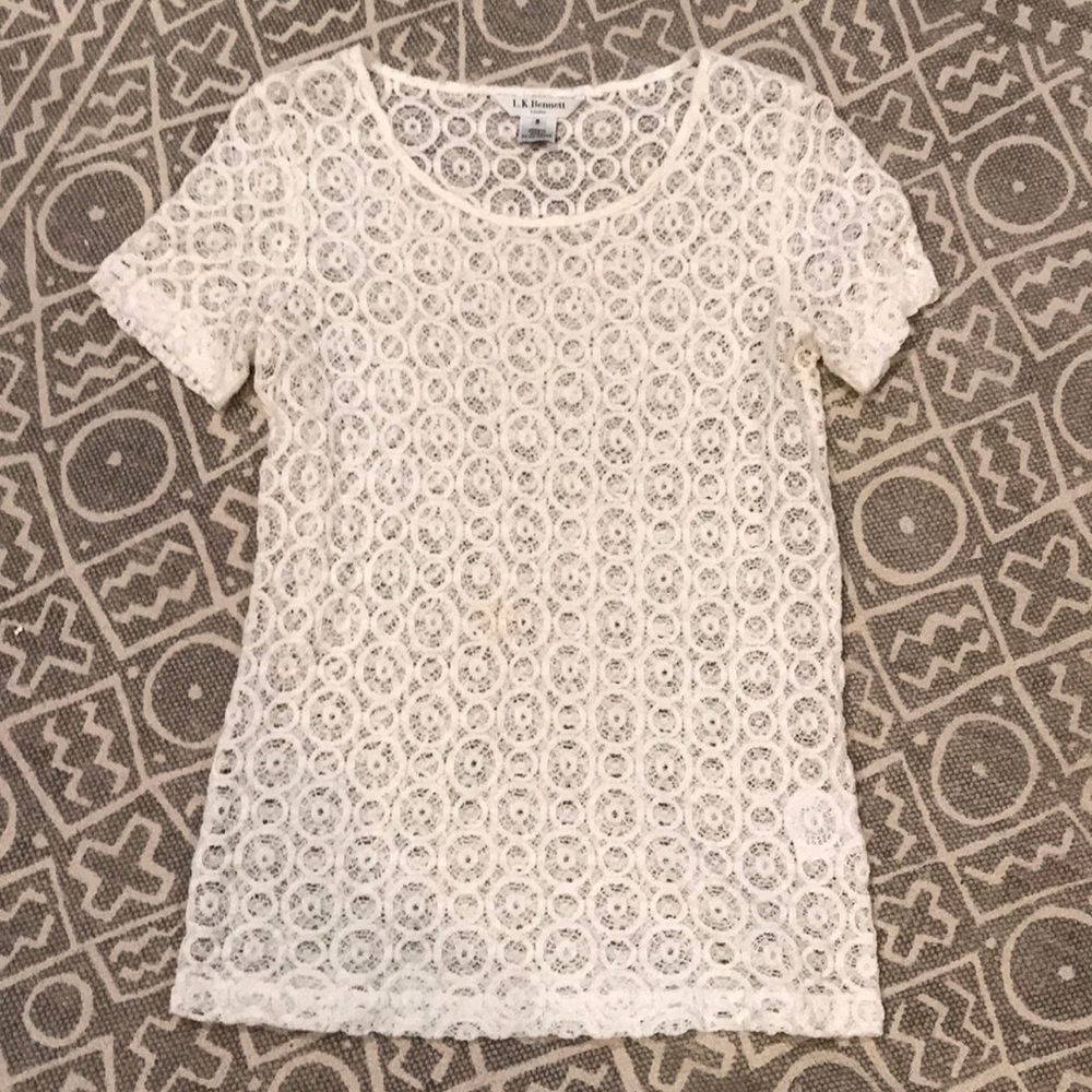 LK Bennett lace top